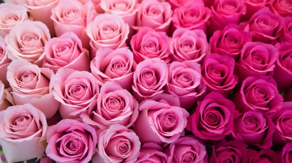 pink roses