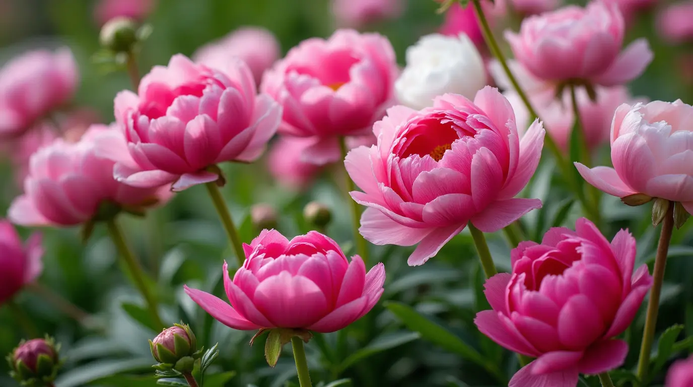 peony flowers