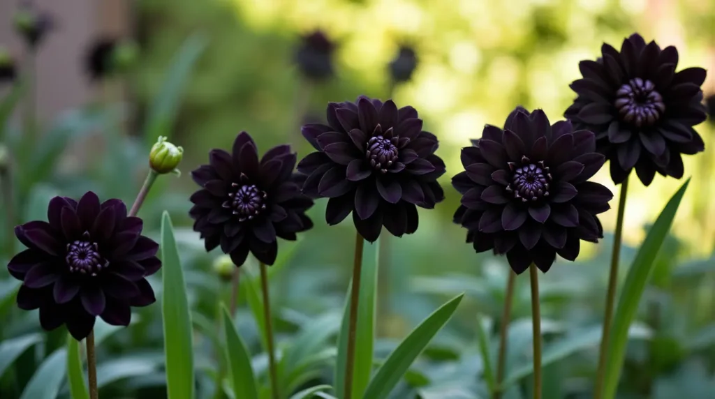 black dahlia flower